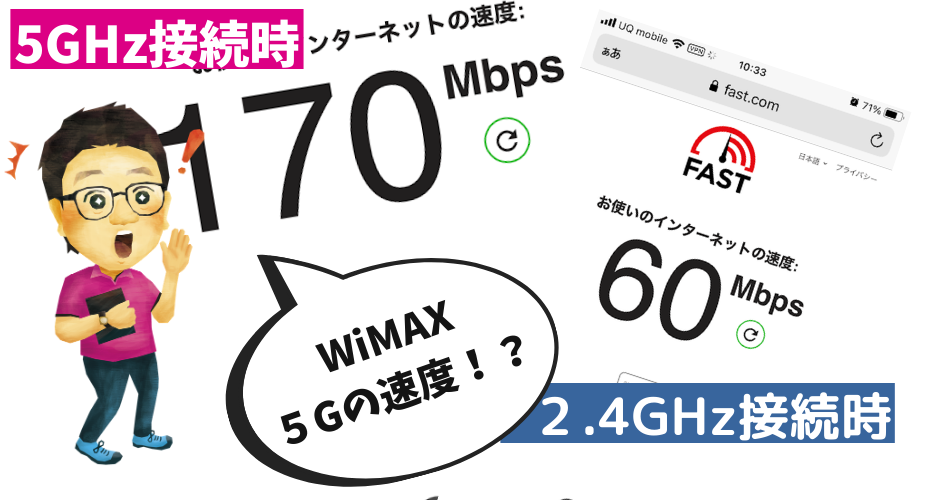 WiMAX５G実測値